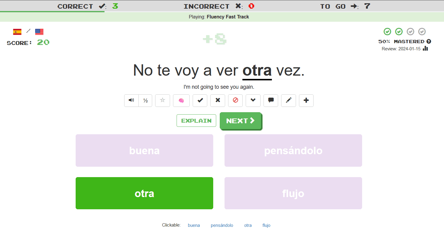 Clozemaster example 1