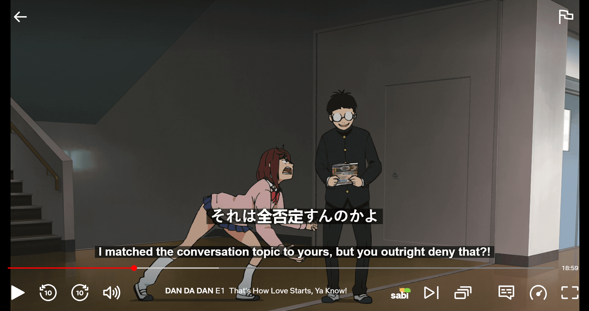 Sabi's dual subtitles