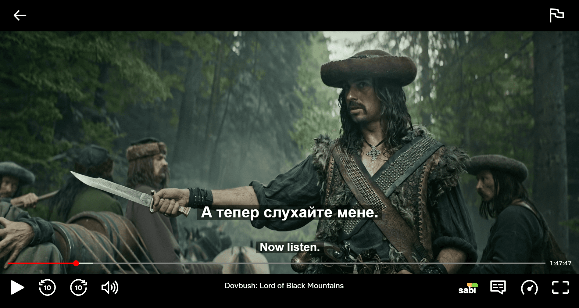 Sabi's dual subtitles