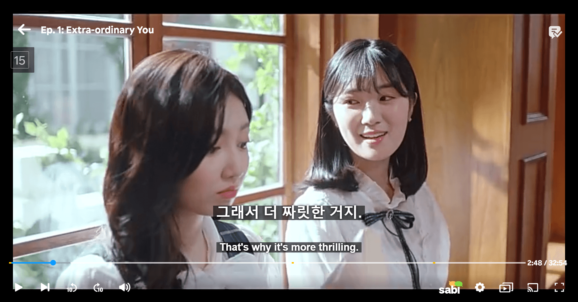 Sabi's dual subtitles