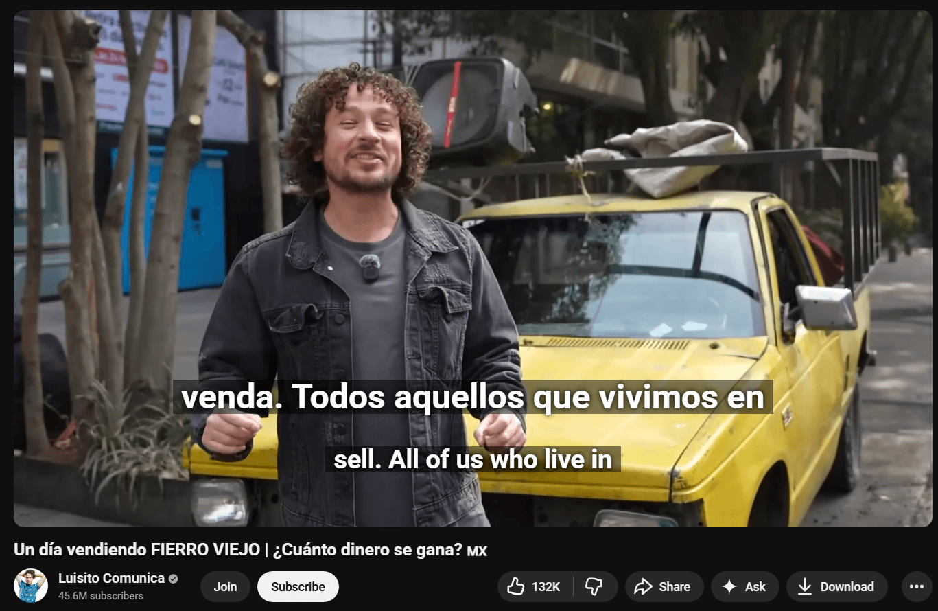 Sabi's dual subtitles