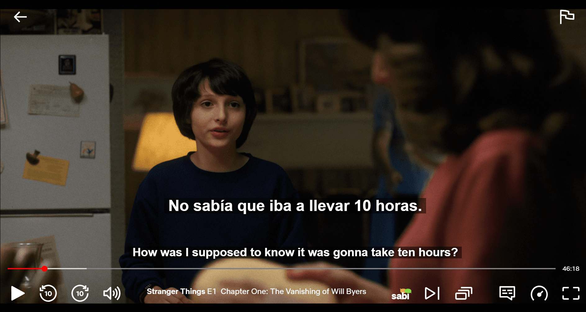 Sabi's dual subtitles