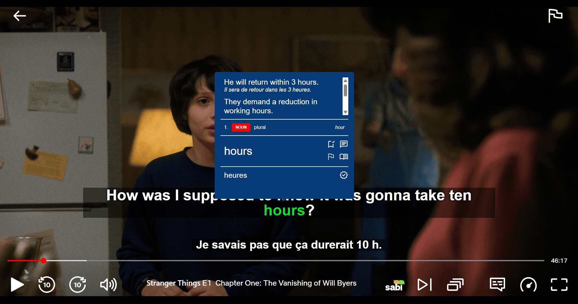 Sabi's hover translations