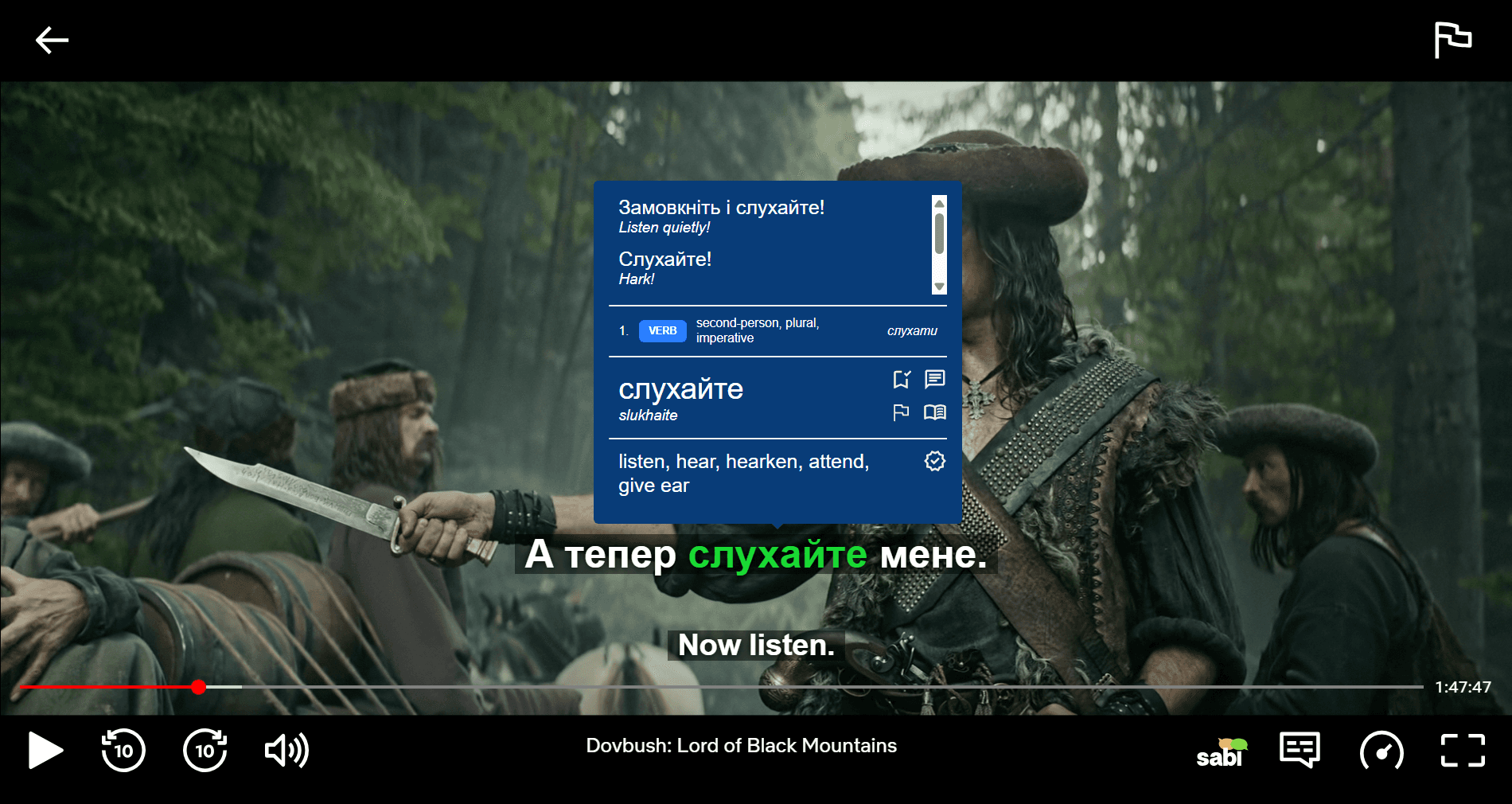 Sabi's hover translations