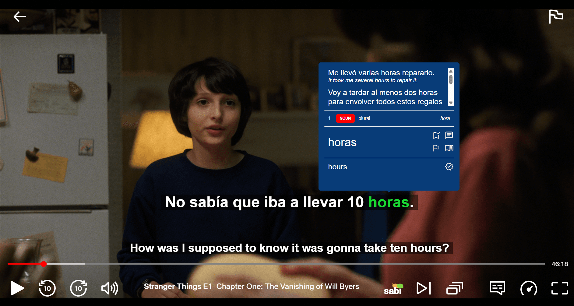 Sabi's hover translations