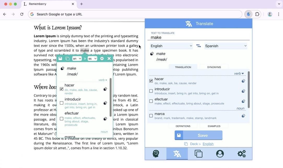 Rememberry example 1